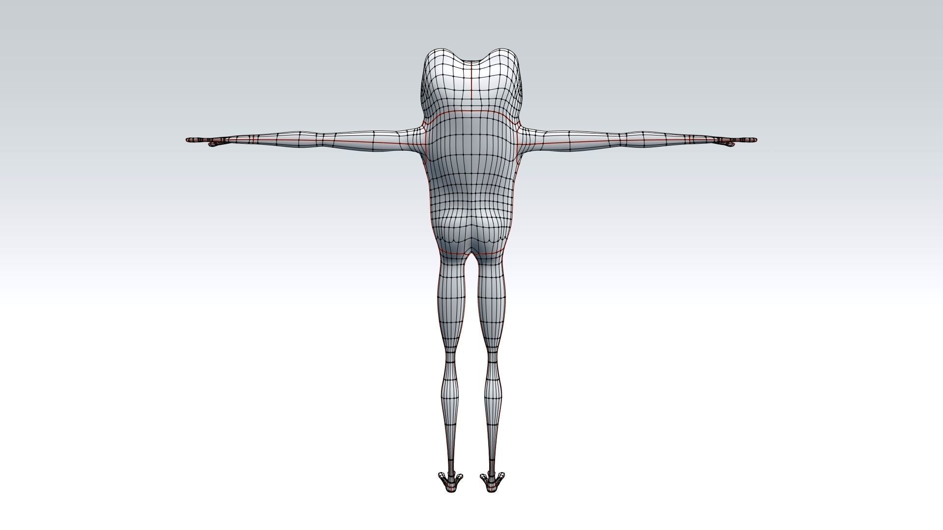 Cartoon frog 3D model_11