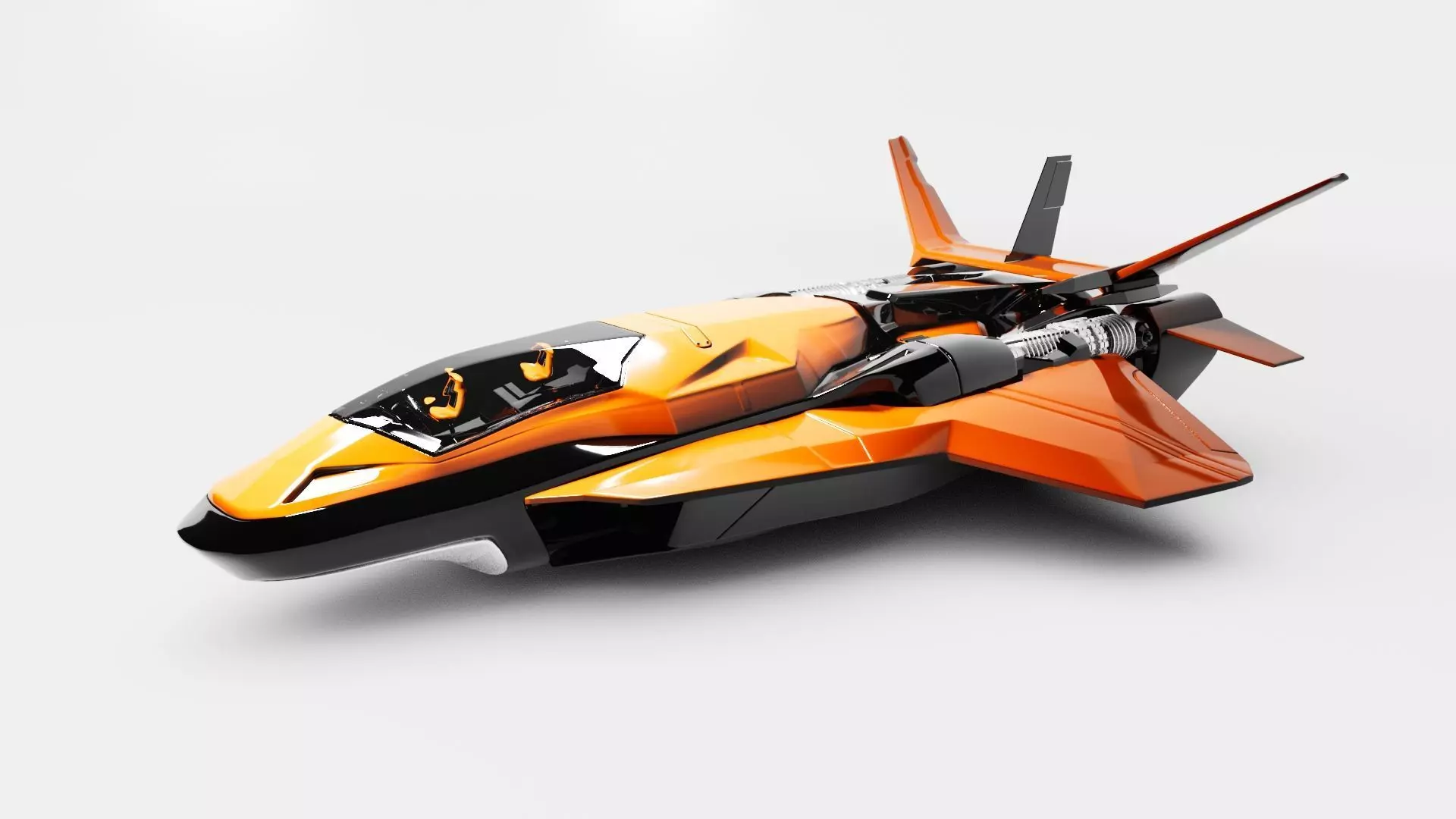 Venom X Spaceship  Low-poly 3D model_0