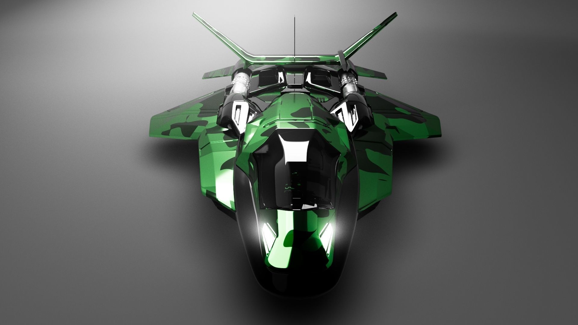 Venom X Spaceship  Low-poly 3D model_2