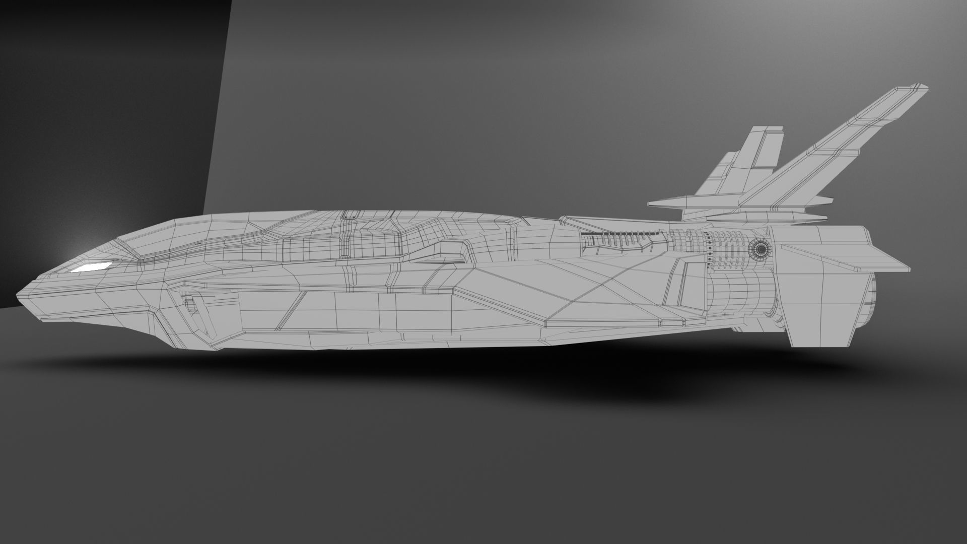 Venom X Spaceship  Low-poly 3D model_10