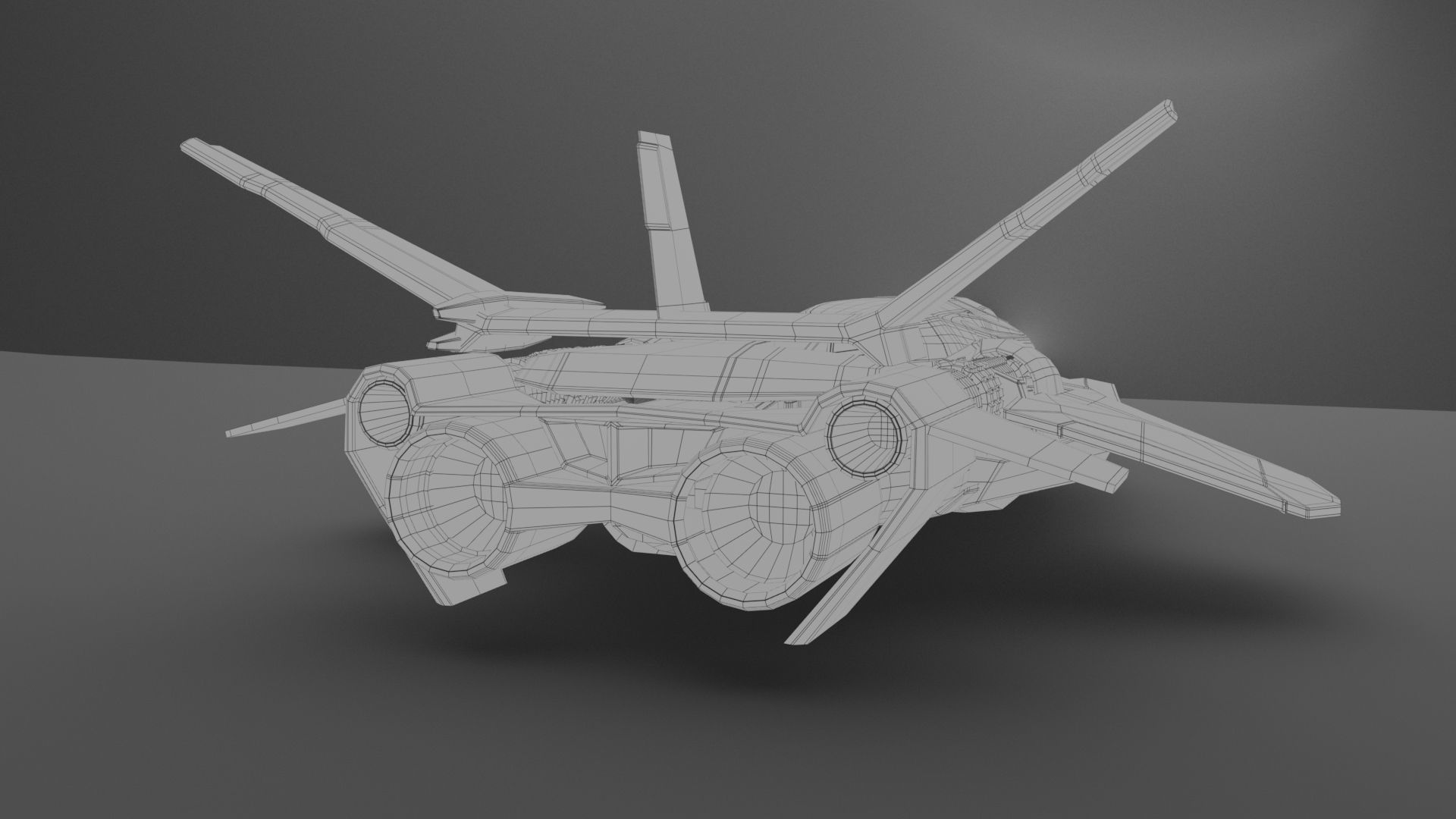 Venom X Spaceship  Low-poly 3D model_9