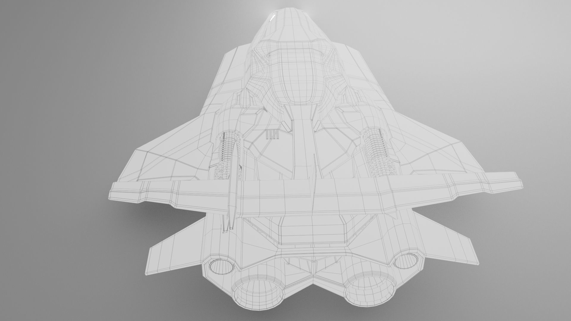 Venom X Spaceship  Low-poly 3D model_8
