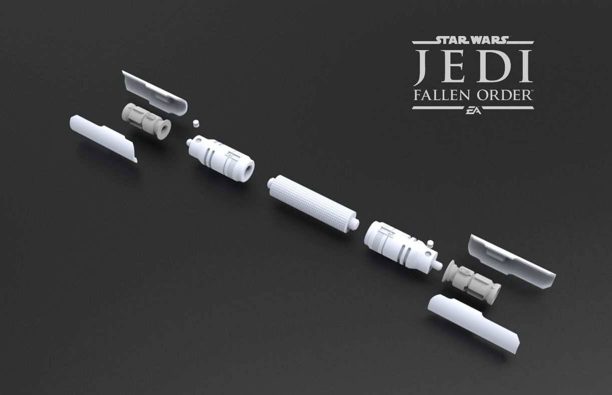 Cal Kestis Lightsaber - Jedi Fallen Order 3D print model_7
