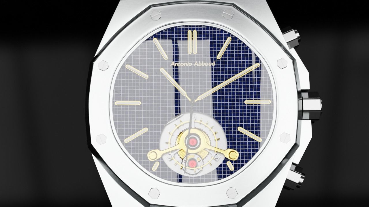 watch built up 3D model_7
