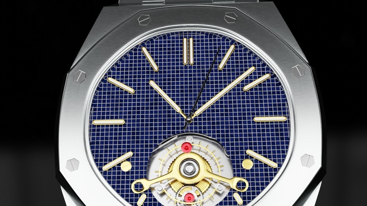 watch built up 3D model_6