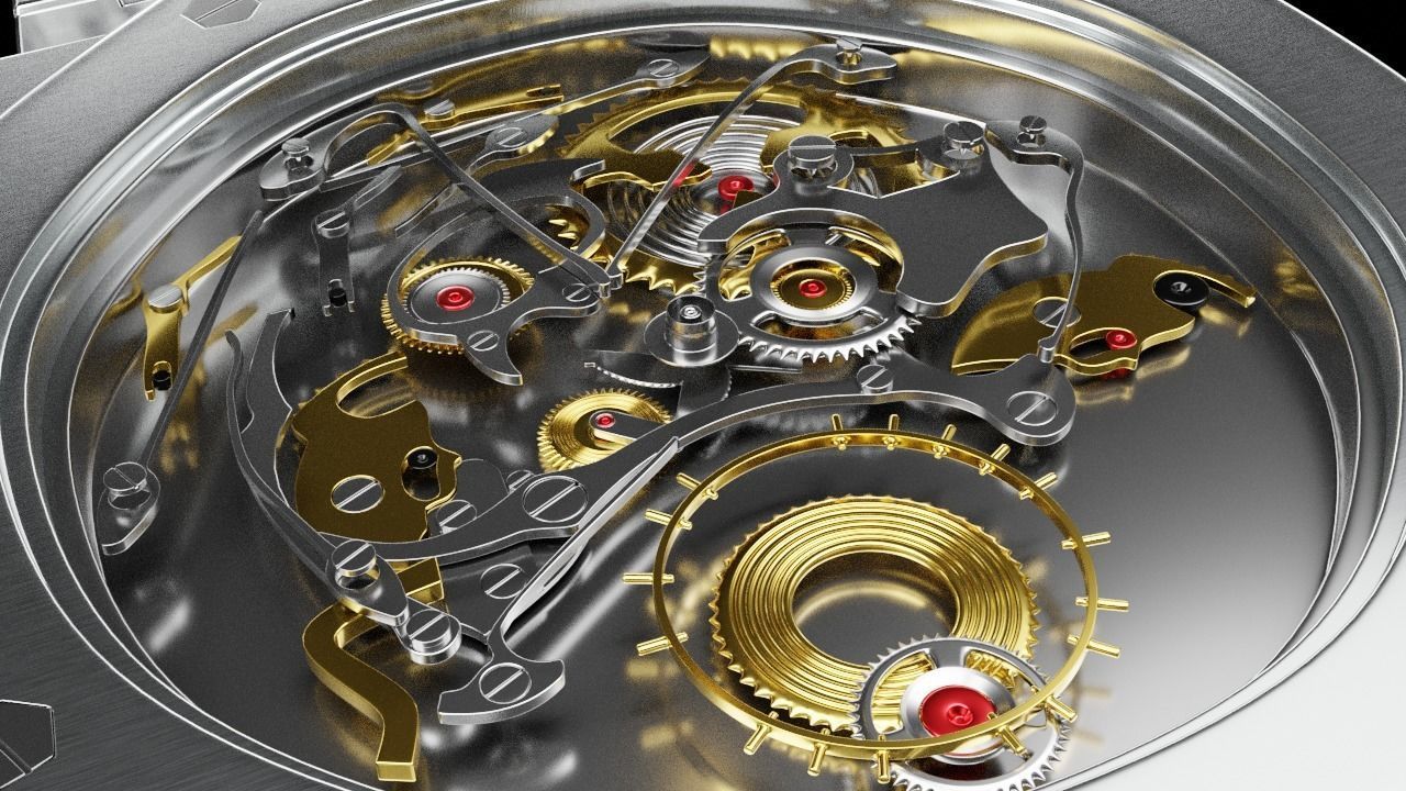 watch built up 3D model_2