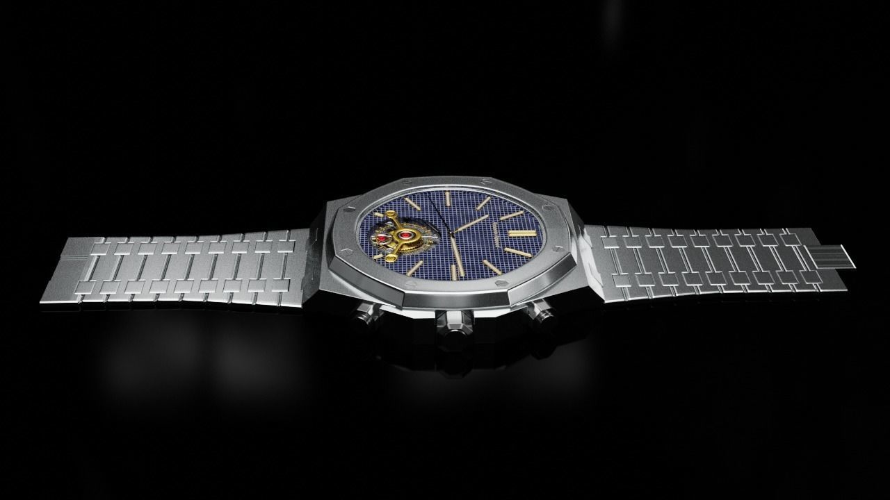 watch built up 3D model_8