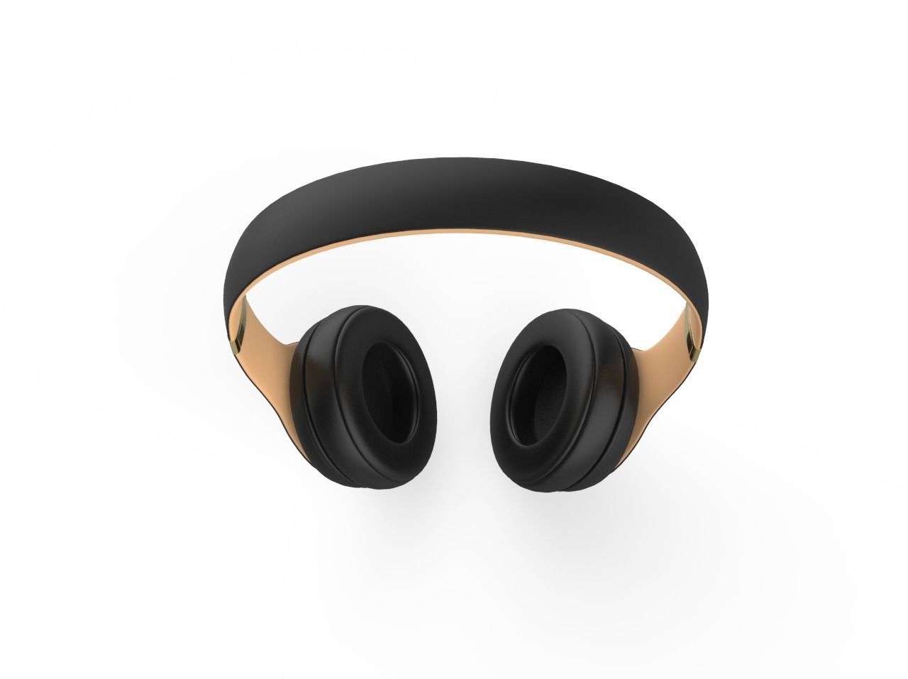 Beats Gold - Black 3D model_3
