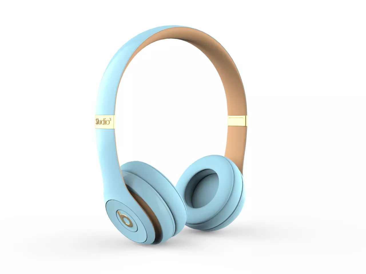 Beats Gold - Blue 3D model_0