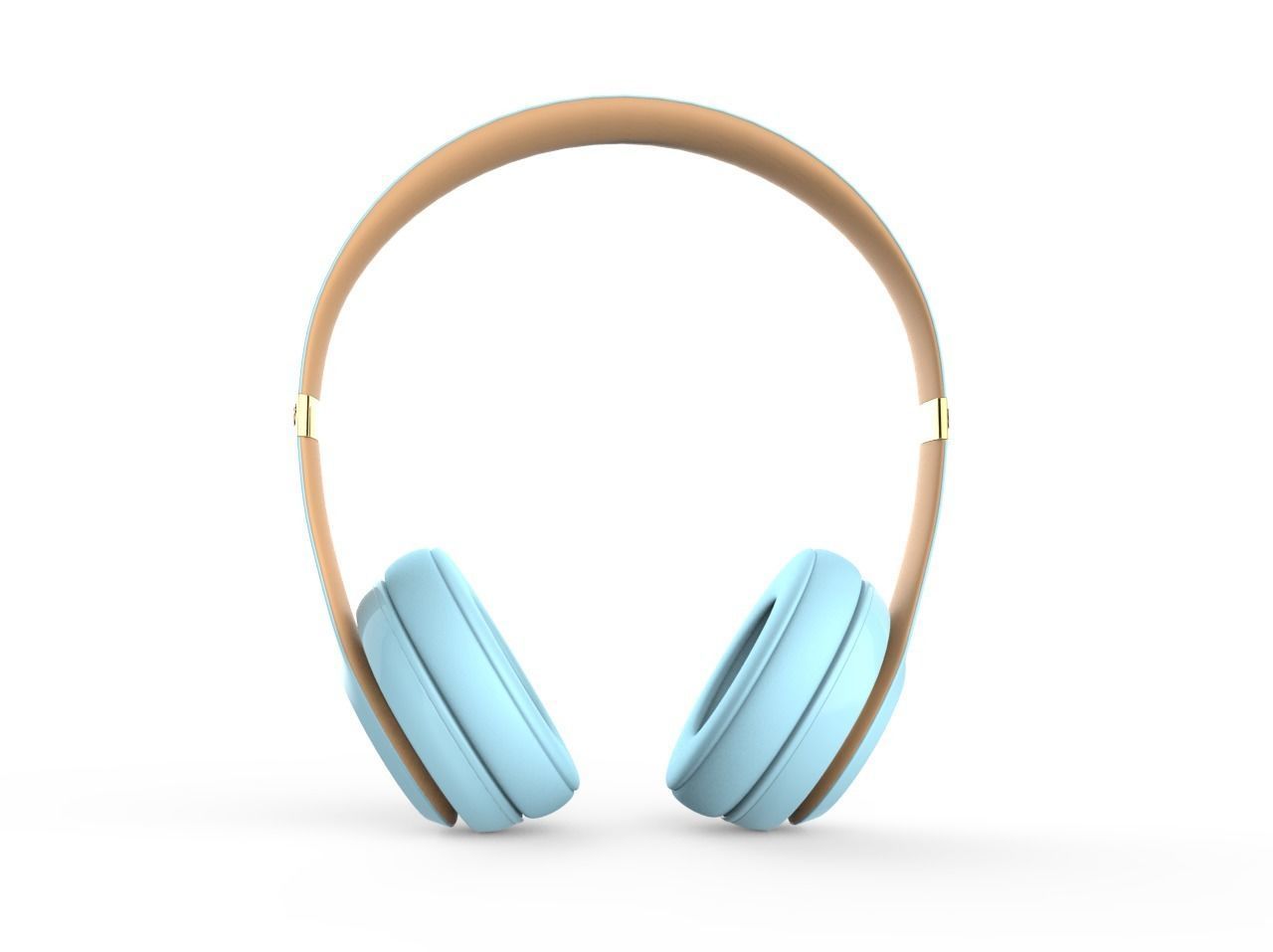 Beats Gold - Blue 3D model_2