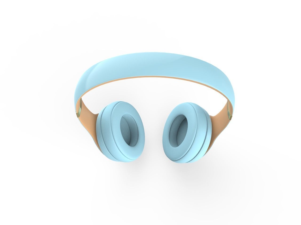 Beats Gold - Blue 3D model_3