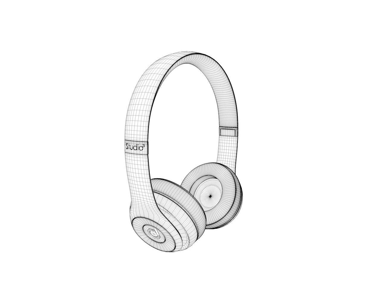 Beats Red 3D model_6