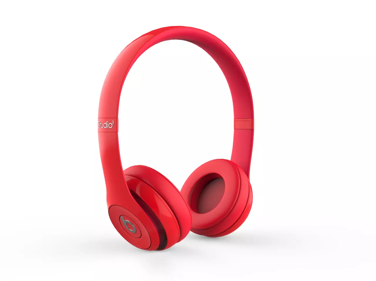 Beats Red 3D model_0
