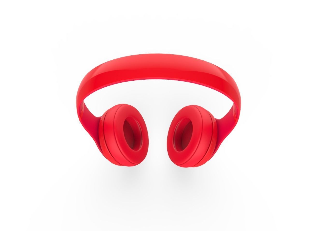 Beats Red 3D model_3