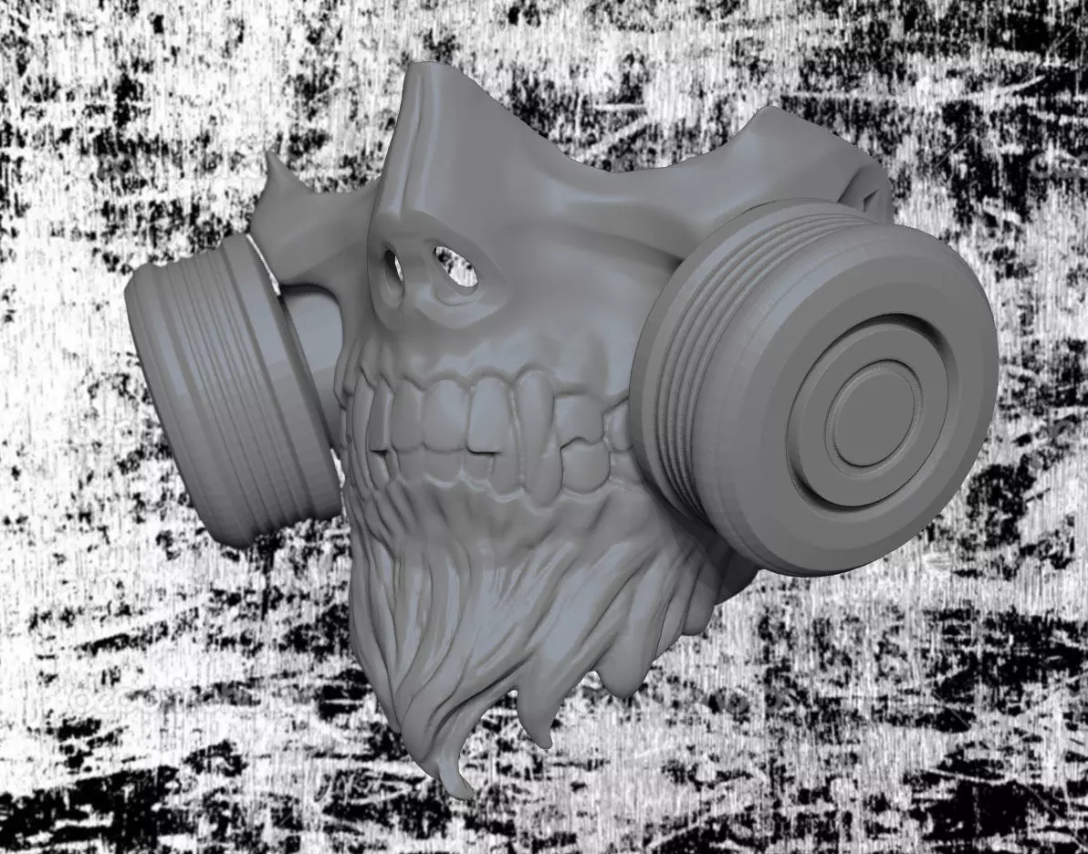 Skull Gas Mask Free 3D print model