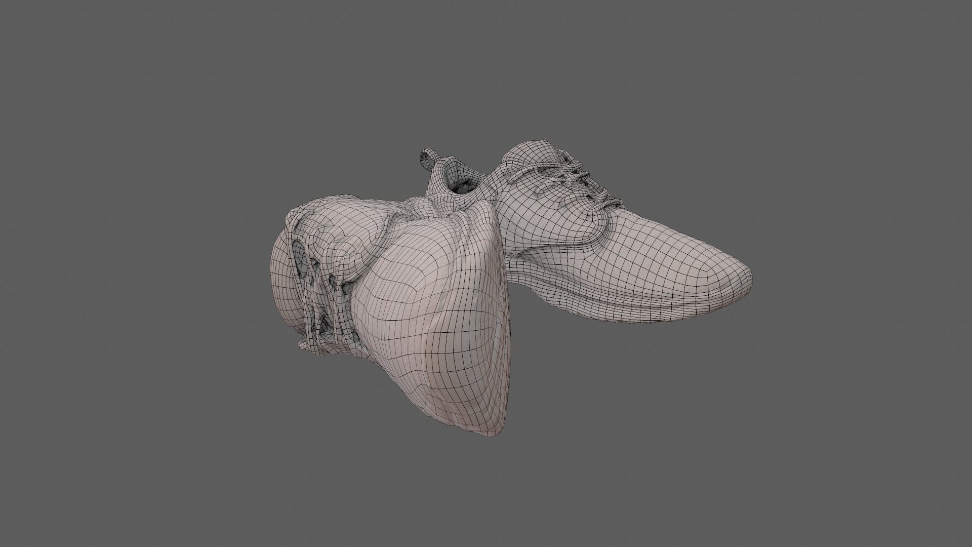 Sneakers Low-poly 3D model_11