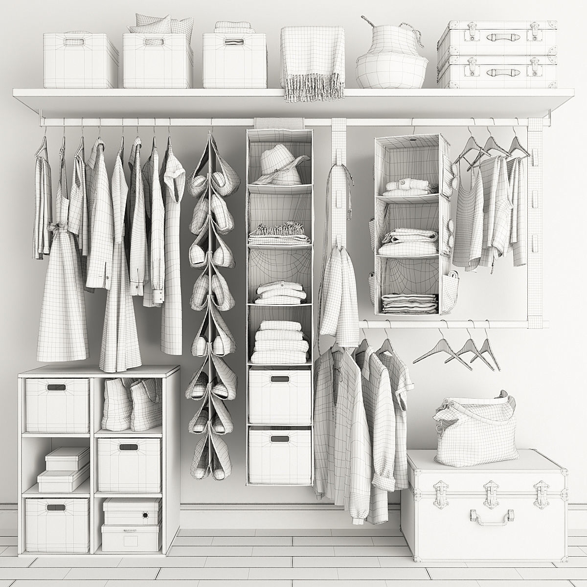 Clothing for Wardrobe 3D model_1