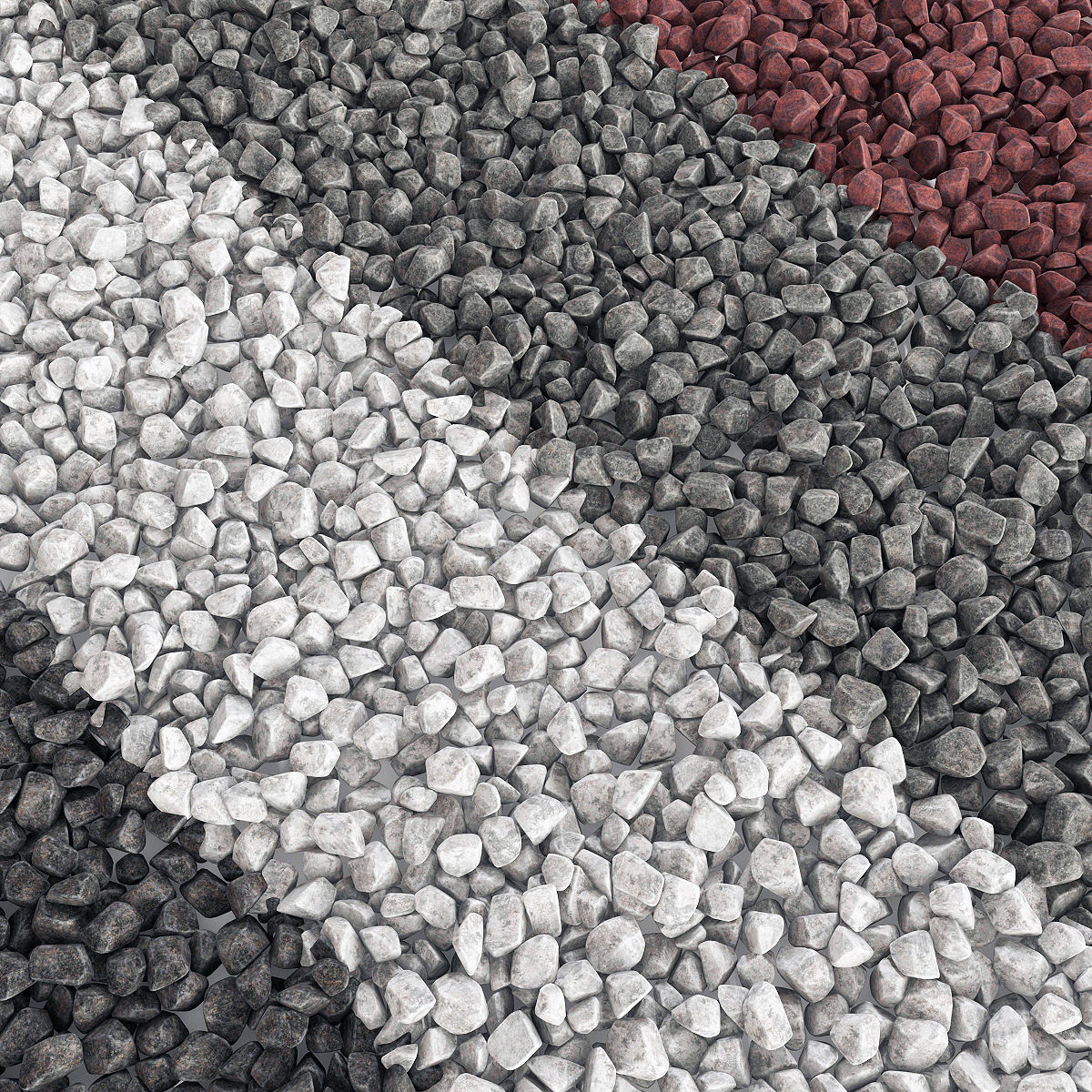 Rock stone splinter n3 3D model_4