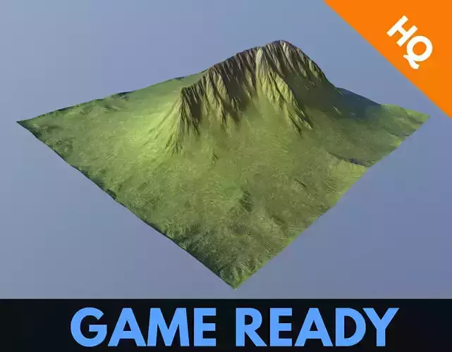 Mountain Game Ready Modular Low Poly Model  Rocks  PBR Unity 01