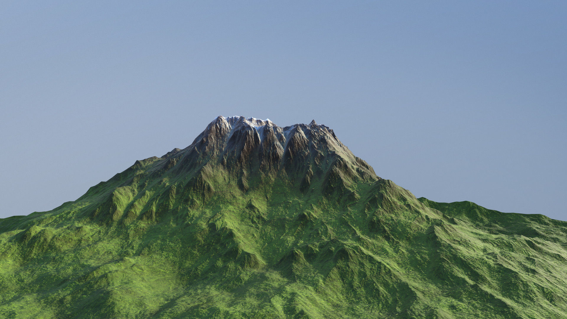 Game Ready Modular Mountain Model  Cliff  Rocks  PBR  Unity  02 Low-poly 3D model_4