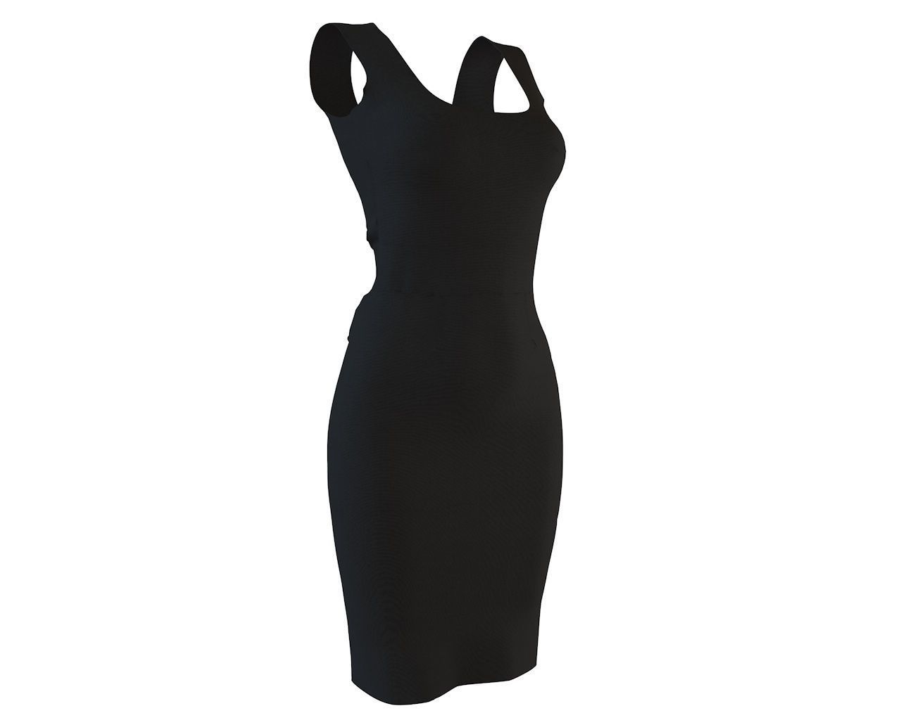 Stylish Designer Women Bodycon Formal dress 3D 3D model 3D model_5