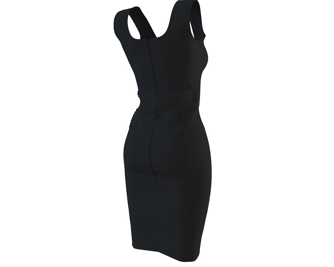 Stylish Designer Women Bodycon Formal dress 3D 3D model 3D model_9