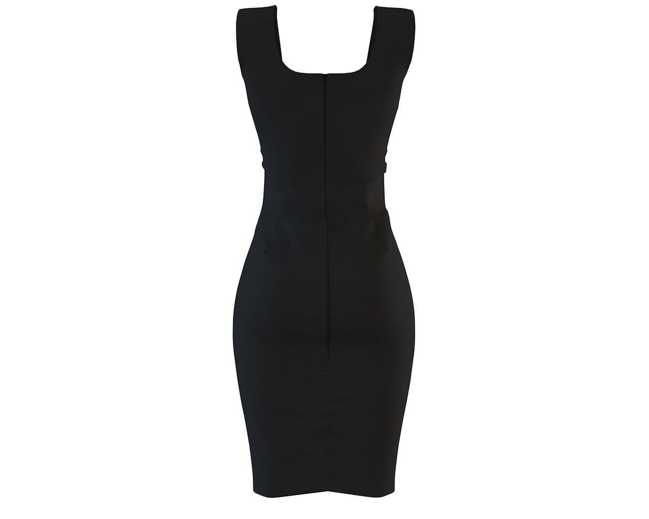 Stylish Designer Women Bodycon Formal dress 3D 3D model 3D model_10