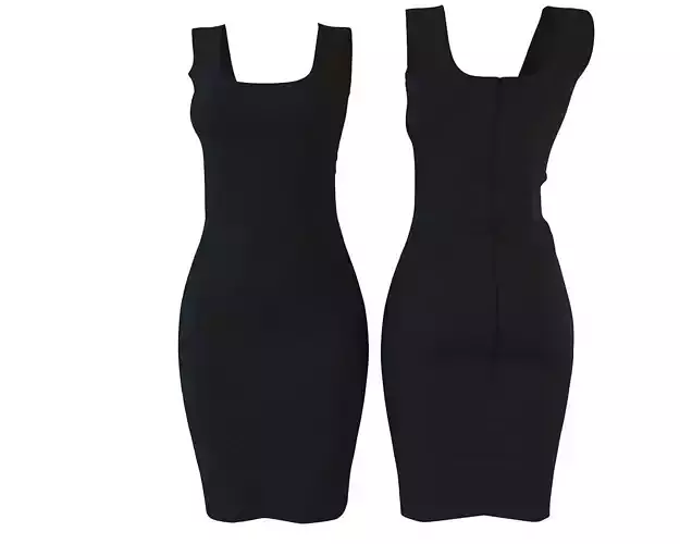 Stylish Designer Women Bodycon Formal dress 3D 3D model 3D model