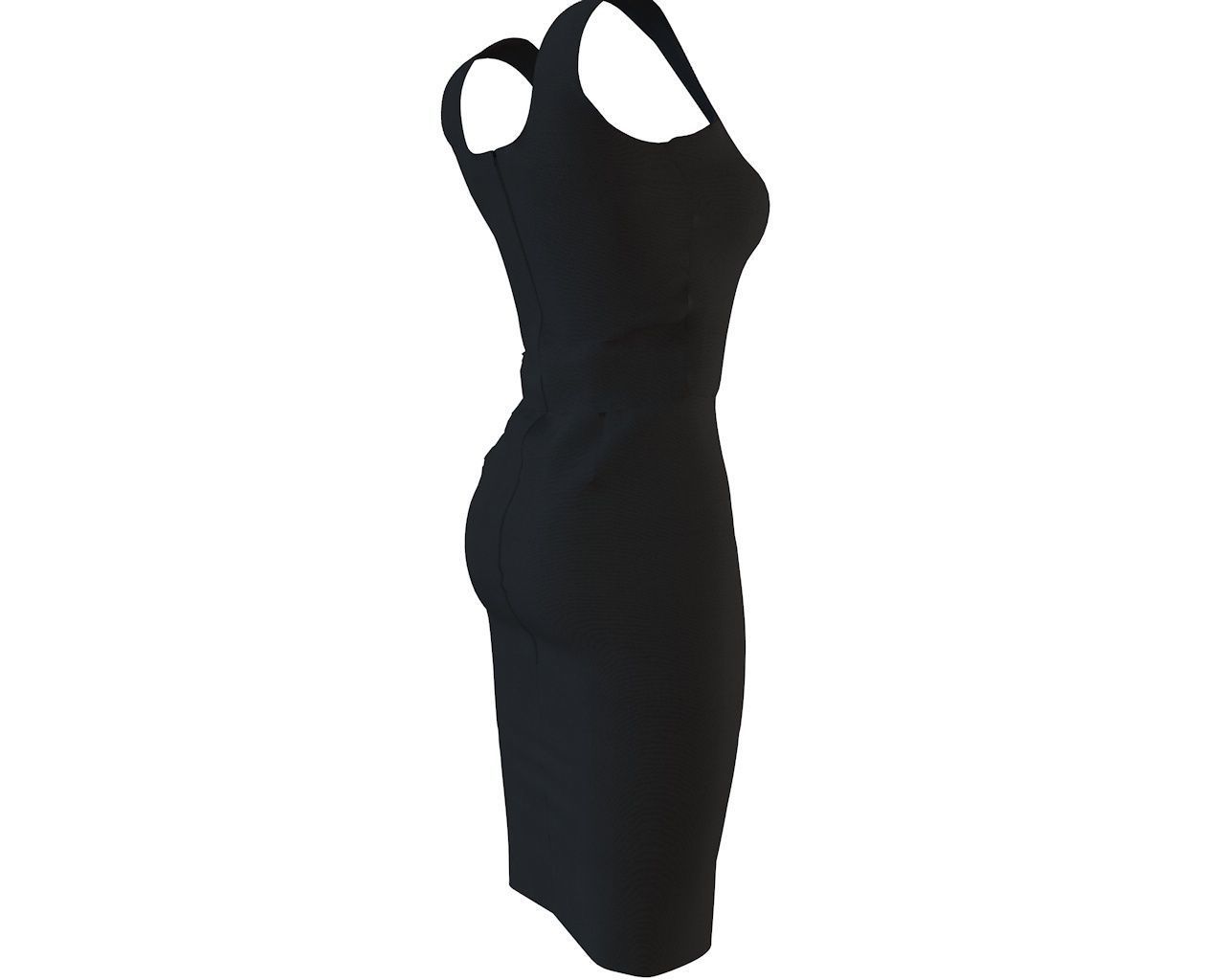 Stylish Designer Women Bodycon Formal dress 3D 3D model 3D model_8
