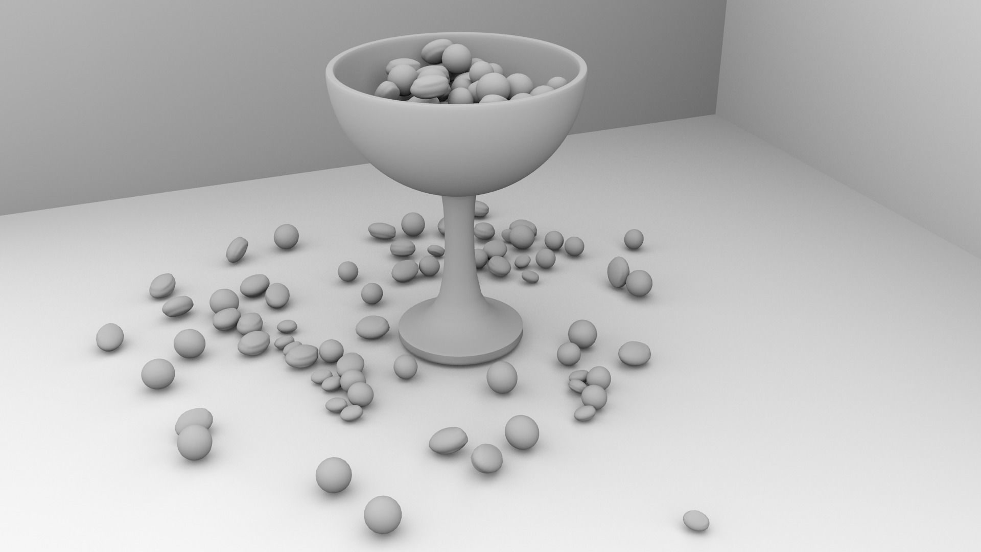 Chocolate Drop in Bowl 3D model_4