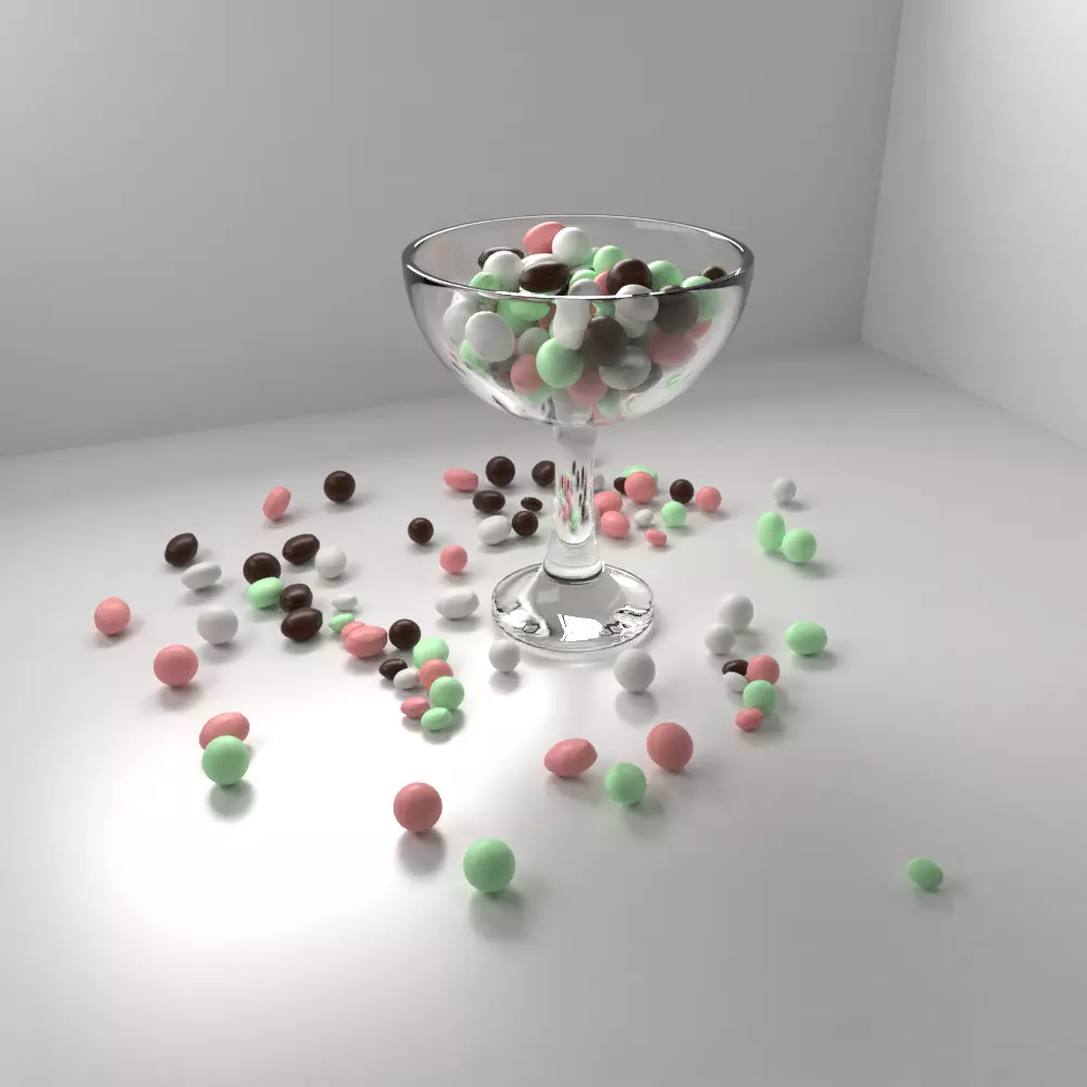 Chocolate Drop in Bowl 3D model_0