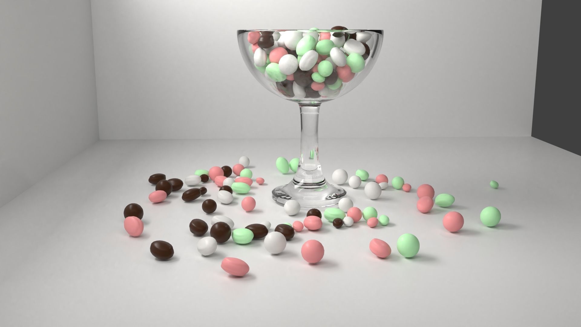Chocolate Drop in Bowl 3D model_1