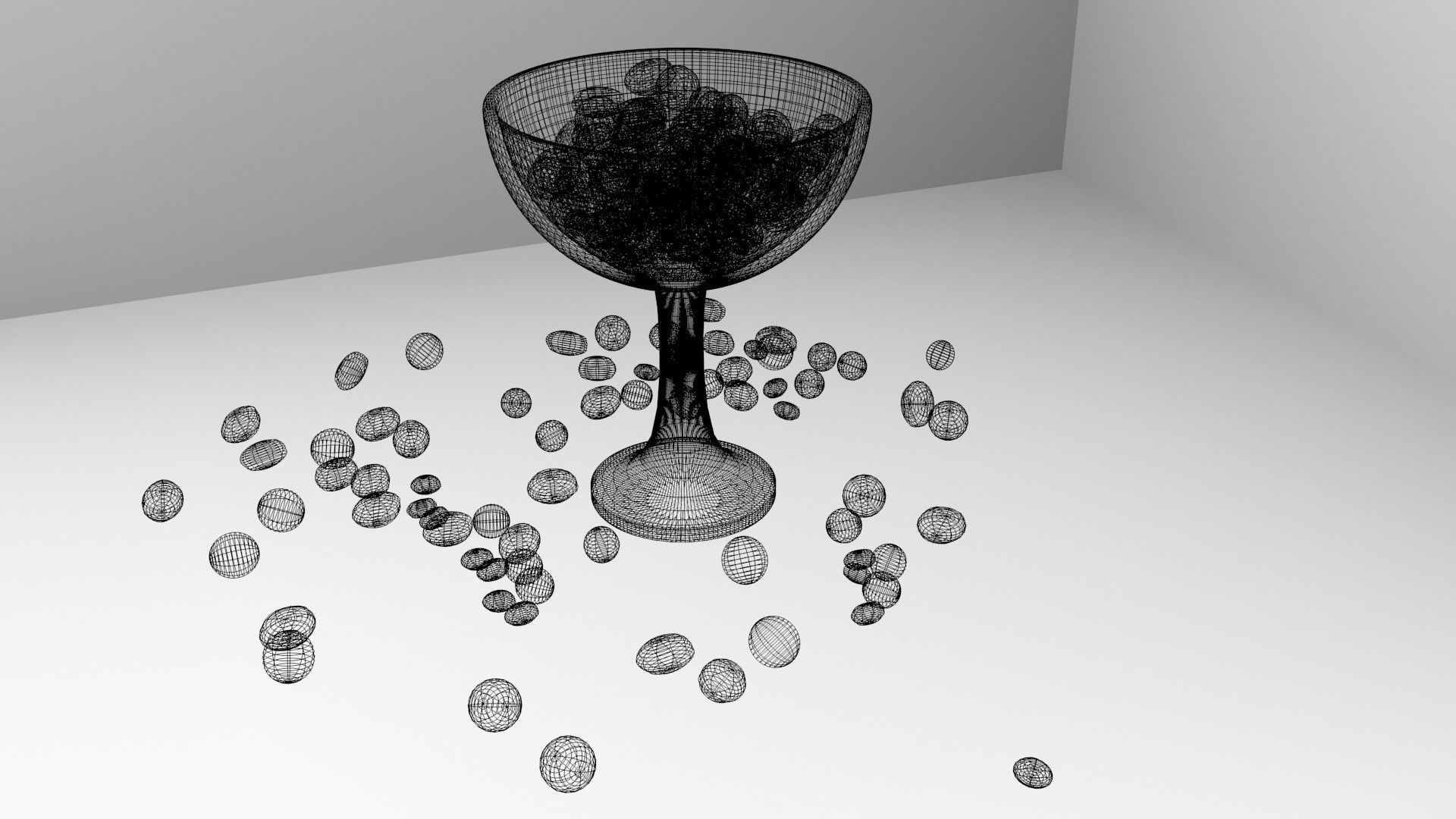 Chocolate Drop in Bowl 3D model_5