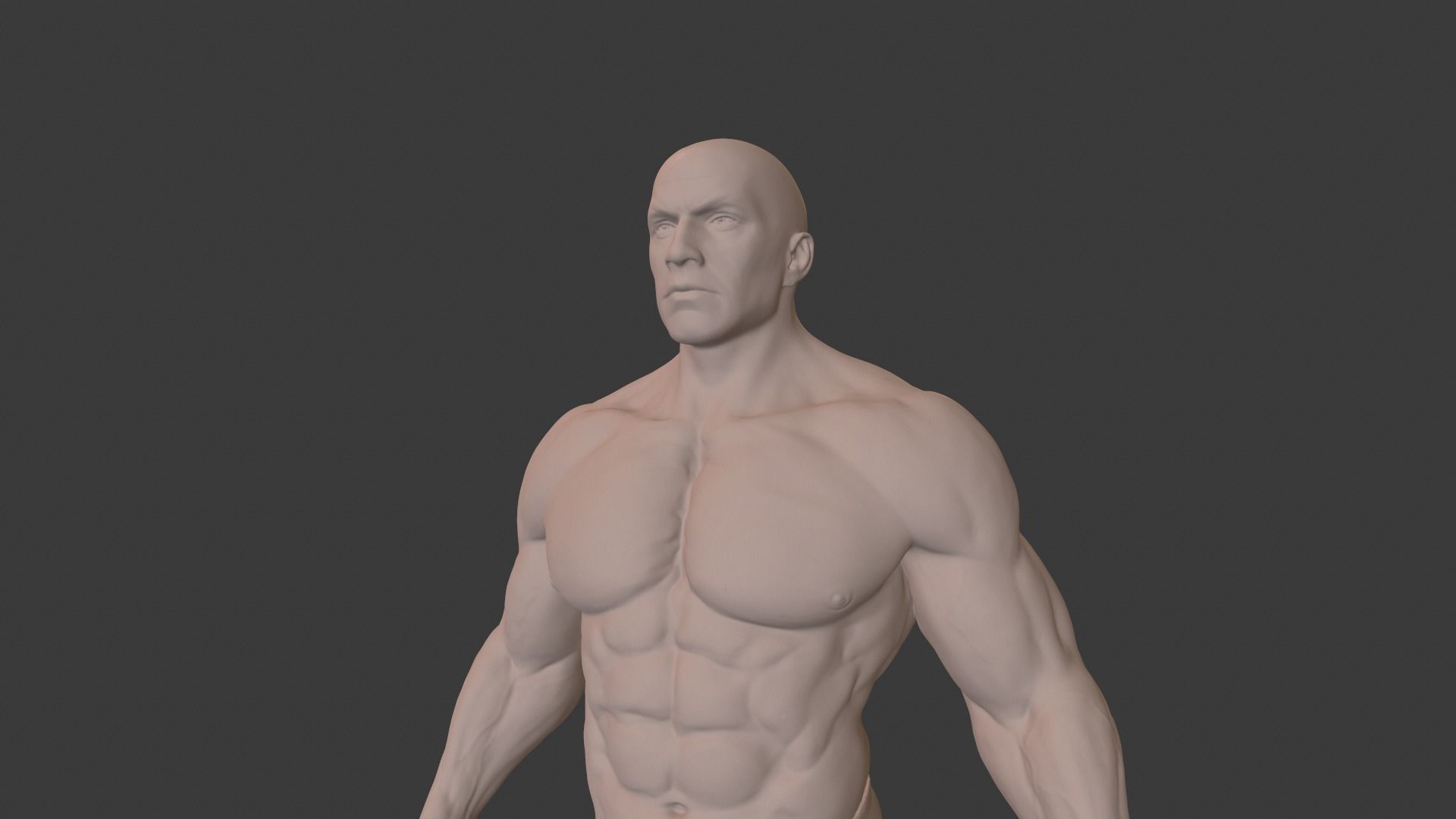 PowerMan male body 3D print model_4