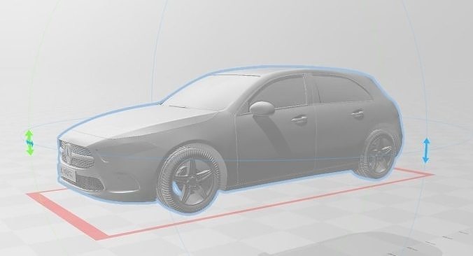 Mercedes Benz A-Class 2018 3D print model