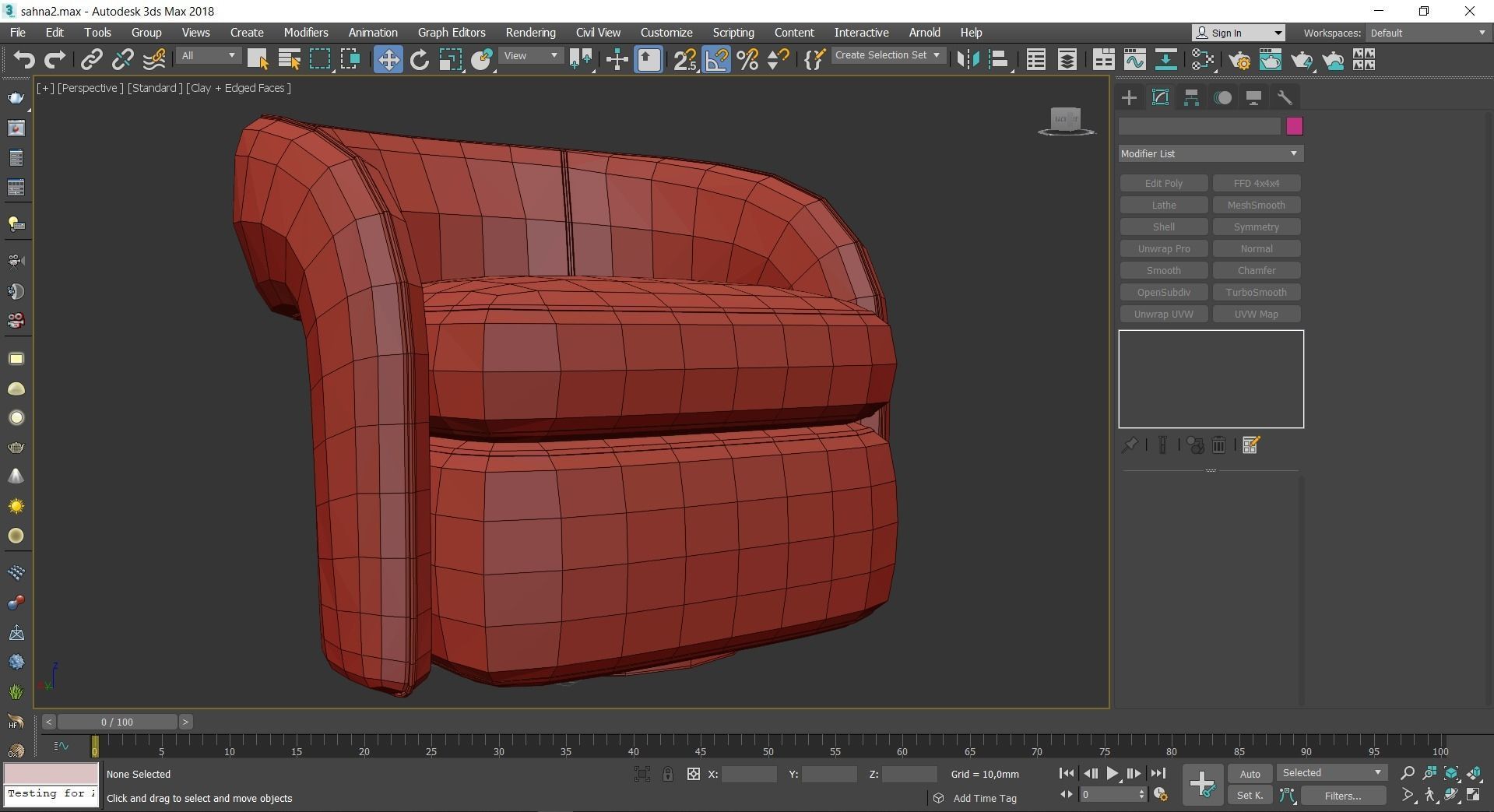 Interlude Home Targa Swivel Chair 3d model Low-poly 3D model_4