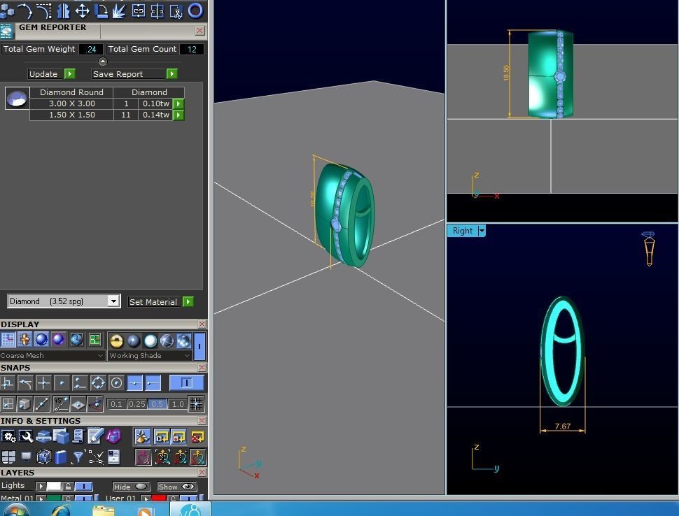 Women pendant 3dm render detail 3D print model_10