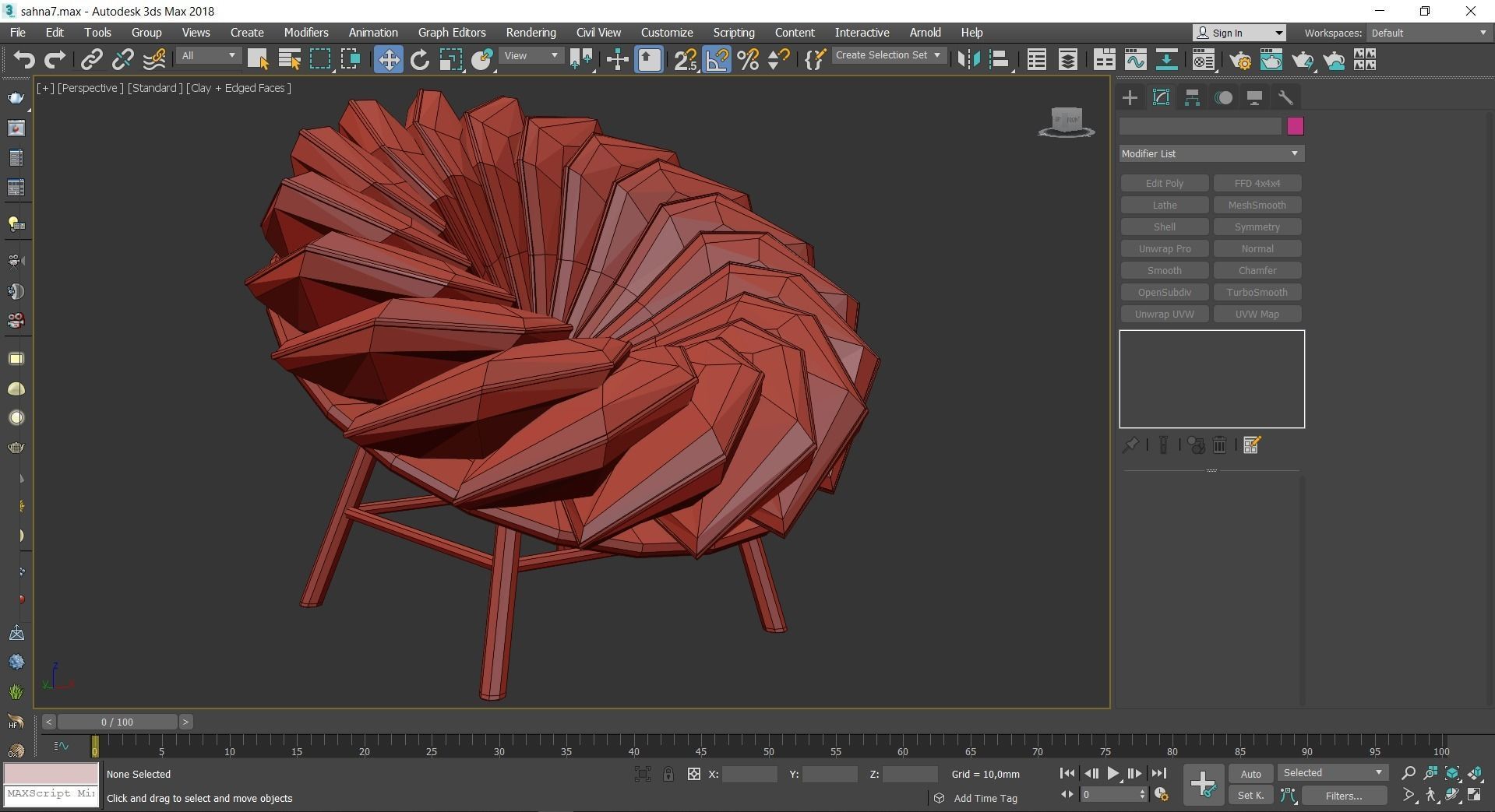 Bird Inspired Quetzal Chair by Marc Venot 3d model Low-poly 3D model_4