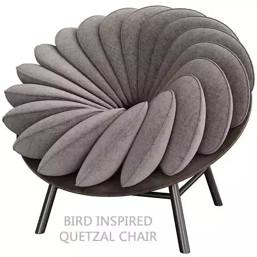 Bird Inspired Quetzal Chair by Marc Venot 3d model