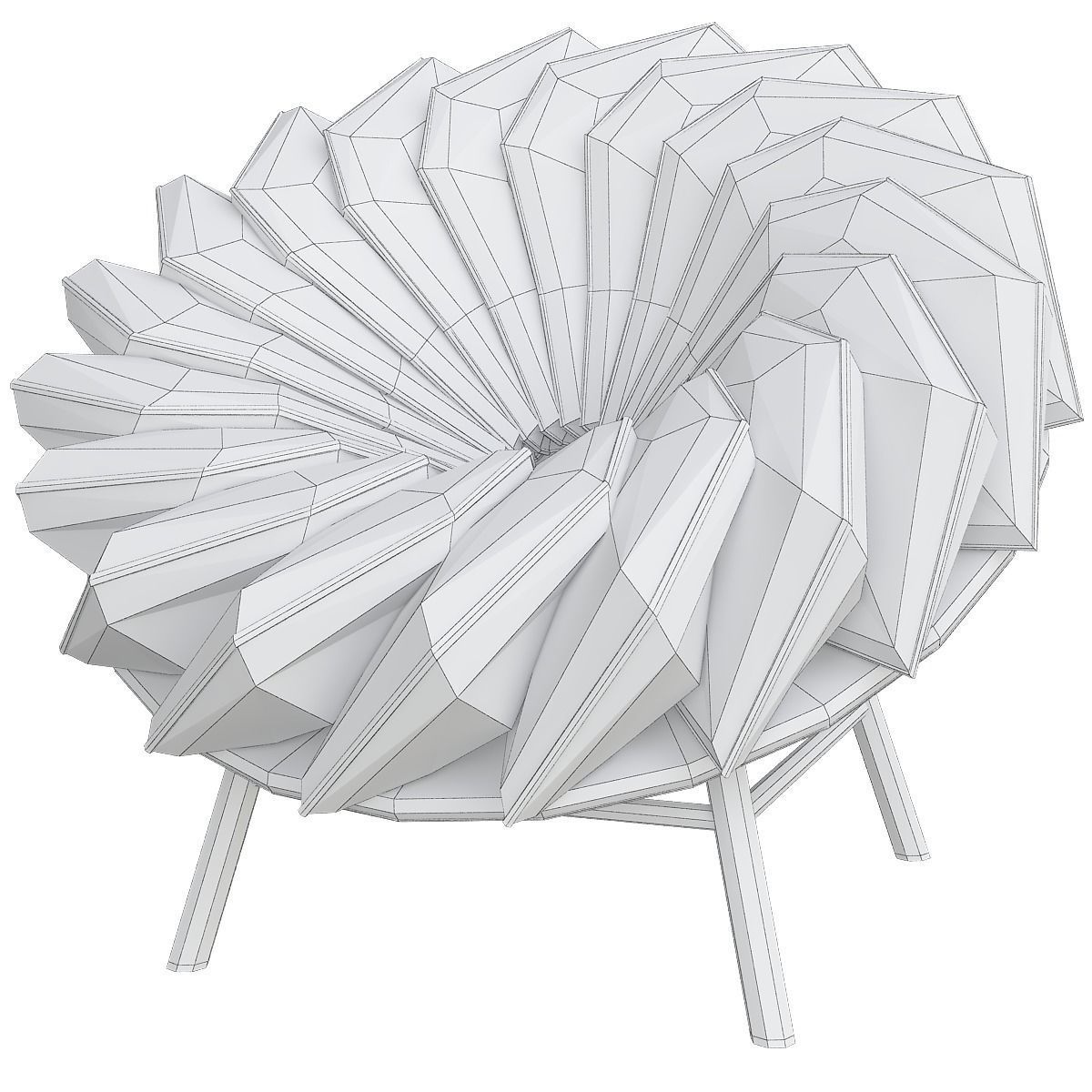 Bird Inspired Quetzal Chair by Marc Venot 3d model Low-poly 3D model_1