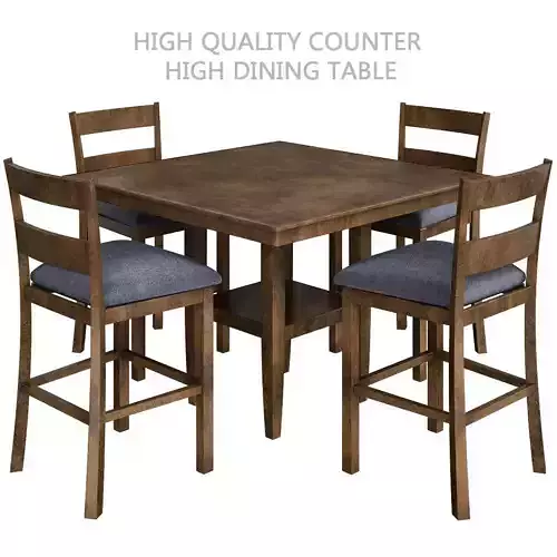High Quality Counter High Dining Table 3d model
