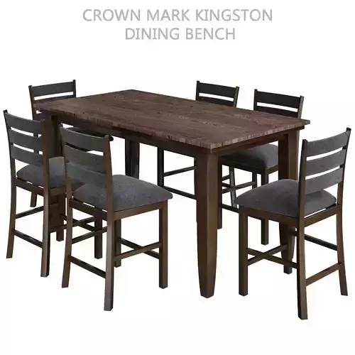 Crown Mark Kingston Dining Bench 3d model Low-poly 3D model