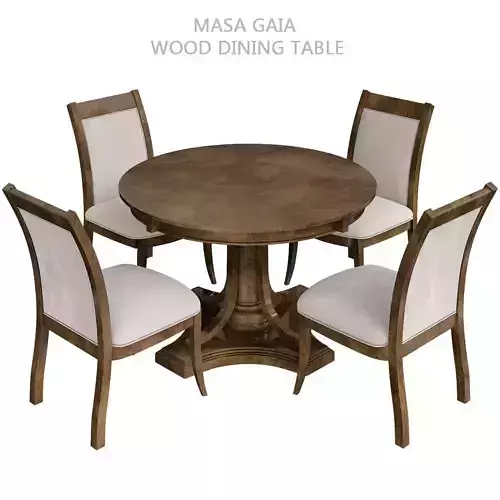 Masa Gaia Wood Dining Table 3d model