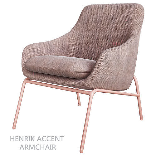 Henrik Accent Armchair Low-poly 3D model