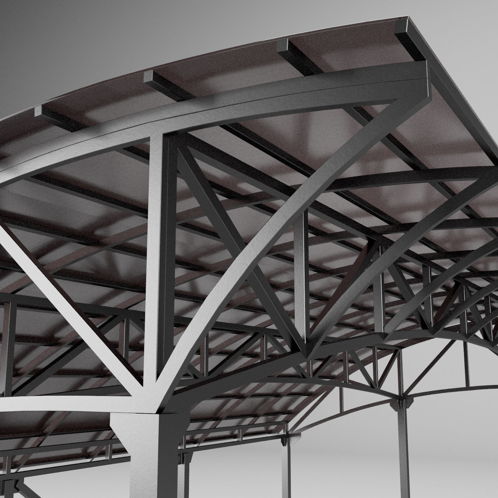 Metall carport 1 3D model_21