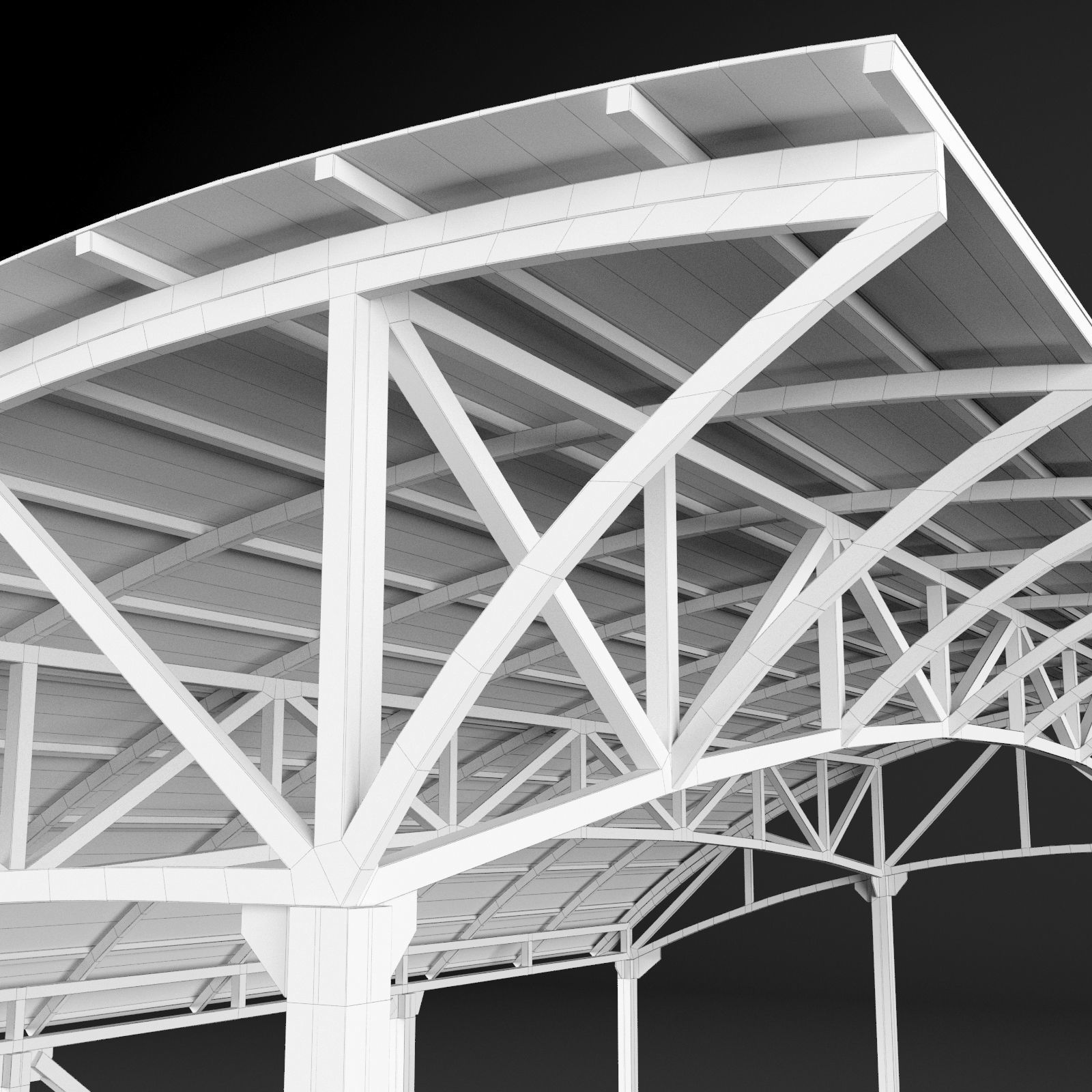 Metall carport 1 3D model_23