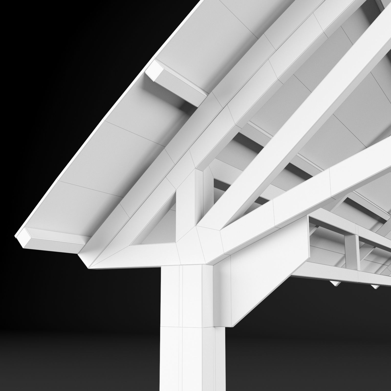 Metall carport 1 3D model_24