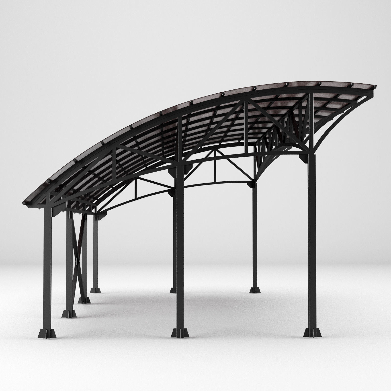 Metall carport 1 3D model_11