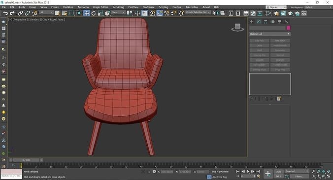 Moby Accent Armchair 3d model Low-poly 3D model 4