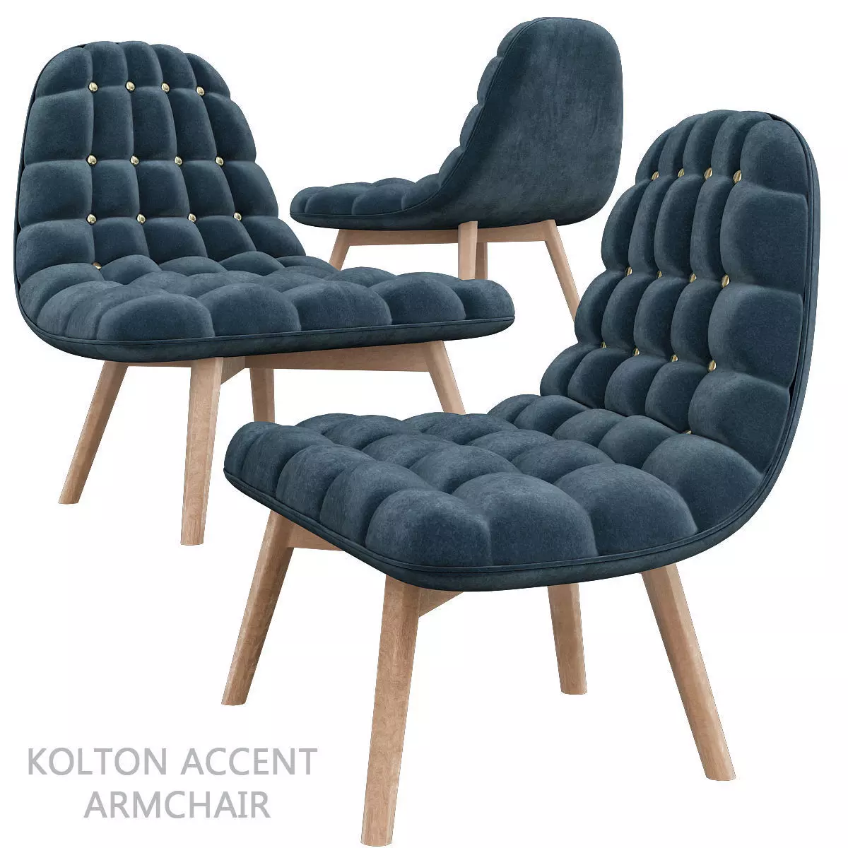 Kolton Accent Armchair 3d model Low-poly 3D model_0